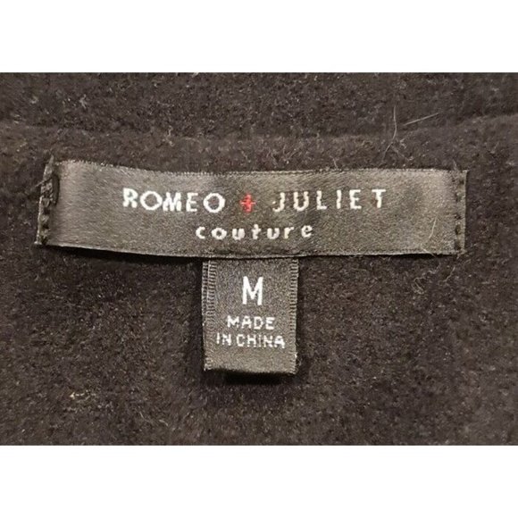 ROMEO + JULIET Women One Button Up Blazer Size M  Black Gold Embordered A18P - Picture 6 of 8